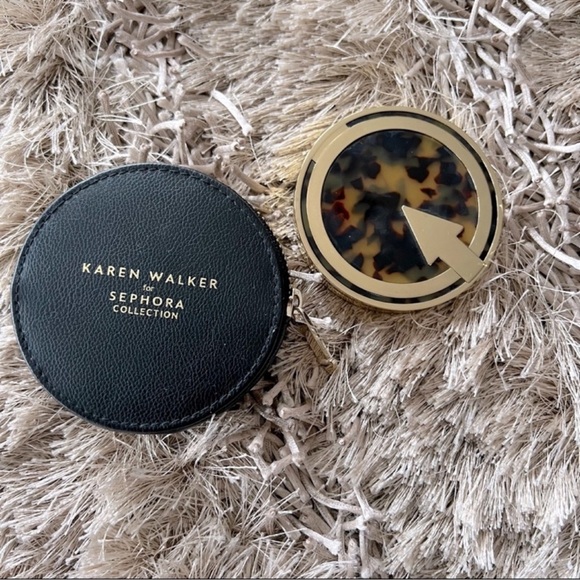 Karen Walker For Sephora Collection Double Sided Mirror+Bonus brushes bag - Picture 2 of 11